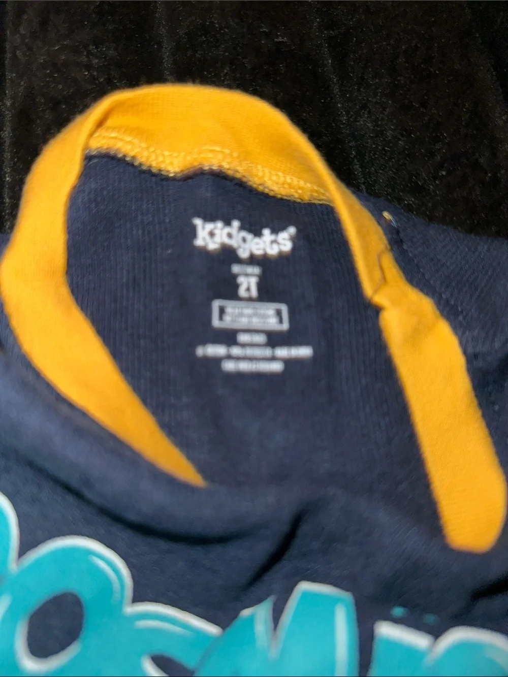 Kidgets Navy and Yellow Space Rocket Pajama Set